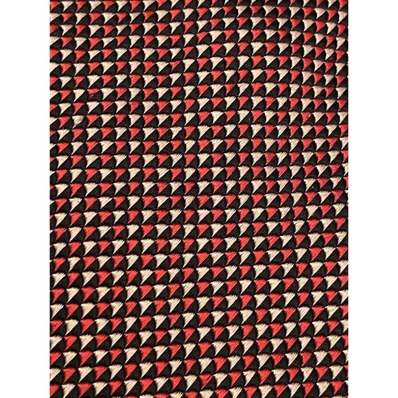 Lamberti Red Pink 100% Silk Men’s Neck Tie Made In Italy - Picture 9 of 9